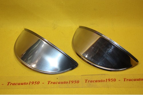 PAIRE DE CASQUETTES DE PHARE INOX...CITROEN 2CV - Tracauto1950