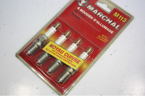 JEU DE 4 BOUGIES MARCHAL M113...ALPINE A310 VISA 1.6 GTI TALBOT SAMBA RALLYE