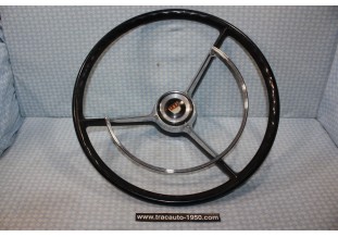 VOLANT 3 BRANCHES AVEC CERCLO KLAXON HELLA D/425mm...FORD TAUNUS P3 P4 P5 voir descriptif