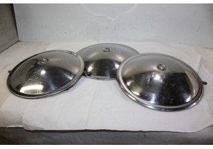 LOT DE 3 ENJOLIVEURS DE ROUE METAL D/210mm...CITROEN ID DS GS