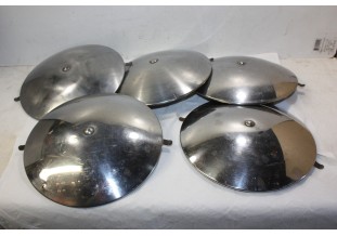 LOT DE 5 ENJOLIVEURS DE ROUE METAL D/212mm...CITROEN ID DS GS