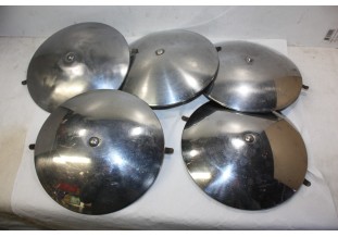 LOT DE 5 ENJOLIVEURS DE ROUE METAL D/212mm...CITROEN ID DS GS