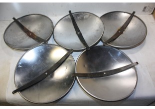 LOT DE 5 ENJOLIVEURS DE ROUE METAL D/212mm...CITROEN ID DS GS