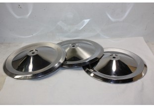 LOT DE 3 ENJOLIVEURS DE ROUE METAL D/222mm...CITROEN 2CV