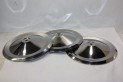 LOT DE 3 ENJOLIVEURS DE ROUE METAL D/222mm...CITROEN 2CV