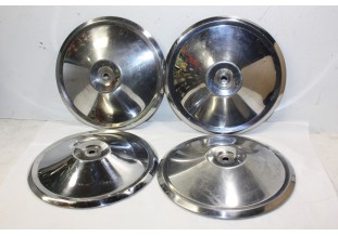 JEU DE 4 ENJOLIVEURS DE ROUE METAL D/215mm...CITROEN 2CV