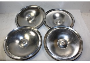JEU DE 4 ENJOLIVEURS DE ROUE METAL D/215mm...CITROEN 2CV