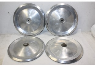 JEU DE 4 ENJOLIVEURS DE ROUE ALU D/215mm...CITROEN 2CV