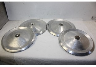 JEU DE 4 ENJOLIVEURS DE ROUE ALU D/215mm...CITROEN 2CV