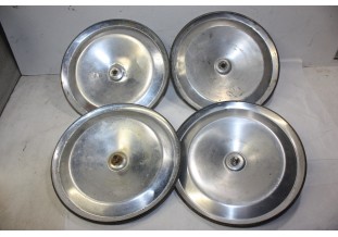 JEU DE 4 ENJOLIVEURS DE ROUE ALU D/215mm...CITROEN 2CV