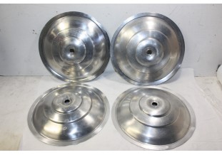 JEU DE 4 ENJOLIVEURS DE ROUE ALU D/225mm...PEUGEOT 203 403 ??