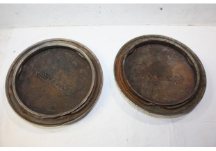 LOT DE 2 ENJOLIVEURS DE ROUE METAL D/180mm...SIMCA 5