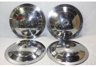 JEU DE 4 ENJOLIVEURS DE ROUE METAL D/227mm...PEUGEOT 203 403 404