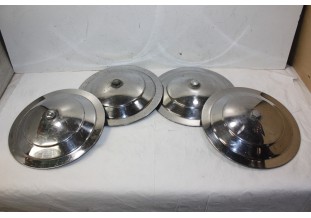 JEU DE 4 ENJOLIVEURS DE ROUE METAL D/227mm...PEUGEOT 203 403 404