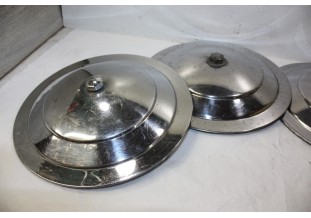 JEU DE 4 ENJOLIVEURS DE ROUE METAL D/227mm...PEUGEOT 203 403 404