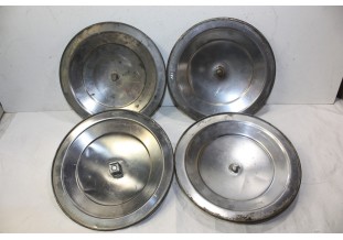 JEU DE 4 ENJOLIVEURS DE ROUE METAL D/227mm...PEUGEOT 203 403 404