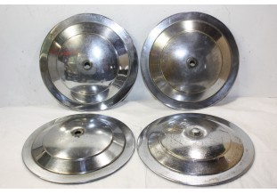 JEU DE 4 ENJOLIVEURS DE ROUE METAL D/227mm...PEUGEOT 203 403 404