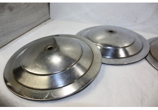 JEU DE 4 ENJOLIVEURS DE ROUE METAL D/227mm...PEUGEOT 203 403 404