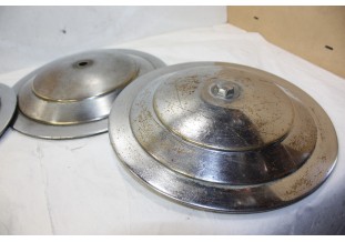 JEU DE 4 ENJOLIVEURS DE ROUE METAL D/227mm...PEUGEOT 203 403 404