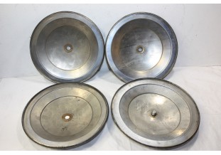 JEU DE 4 ENJOLIVEURS DE ROUE METAL D/227mm...PEUGEOT 203 403 404