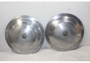 LOT DE 2 ENJOLIVEURS DE ROUE ALU D/227mm...PEUGEOT 203 403 404