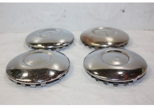 JEU DE 4 ENJOLIVEURS DE ROUE METAL D/100mm...AUTOS ANCIENNES DIVERS