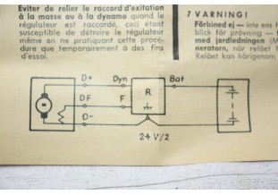 REGULATEUR 24V WEHRLE W208J POUR DYNAMIONS...CAMIONS TRACTEURS voit descriptif
