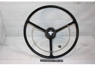 VOLANT SIMCA 3 BRANCHES D/395mm AVEC CERCLO KLAXON...SIMCA TALBOT 1301 1501