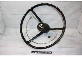 VOLANT SIMCA 3 BRANCHES D/395mm AVEC CERCLO KLAXON...SIMCA TALBOT 1301 1501