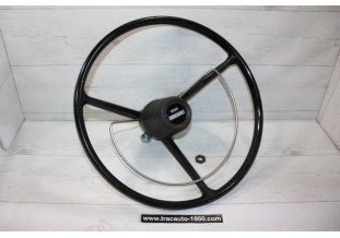 VOLANT SIMCA 3 BRANCHES D/395mm AVEC CERCLO KLAXON...SIMCA TALBOT 1301 1501