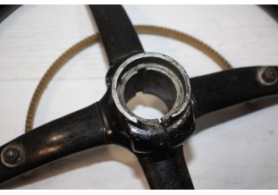 VOLANT ANCIEN 4 BRANCHES D/400mm AVEC CERCLO DE COMMANDE...ANCETRES AVANT GUERRE