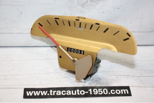 COMPTEUR DE VITESSE ET KM JAEGER 74828/01 130km/h...RENAULT DAUPHINE ap 07/1958