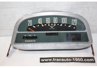 COMBINE BLOC COMPTEUR FOND GRIS 6V ED VEGLIA 120km/h...CITREN AMI 6 1961/66