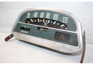 COMBINE BLOC COMPTEUR FOND GRIS 6V ED VEGLIA 120km/h...CITREN AMI 6 1961/66