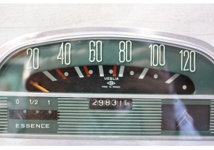 BLOC COMPTEUR FOND VERT 6V ED VEGLIA 120km/h...CITREN AMI 6 1961/66
