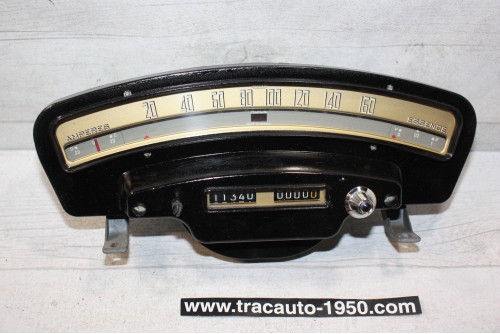 COMBINE BLOC COMPTEUR BITOTALISATEUR JAEGER 12V 160km/h...PANHARD PL 17 voir descriptif