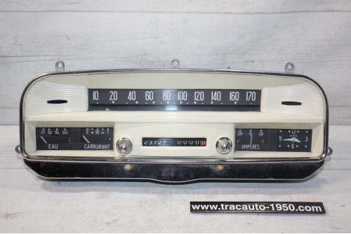 TABLEAU DE BORD 12V ED VEGLIA 170km/h...PEUGEOT 404 1960/66