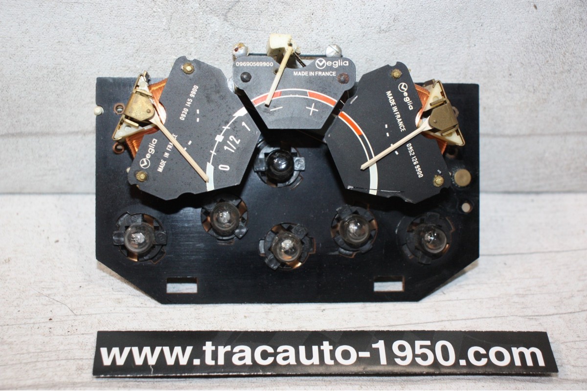 COMBINE D'INSTRUMENTS DE BORD ED VEGLIA 12V...PEUGEOT 204 1968/76