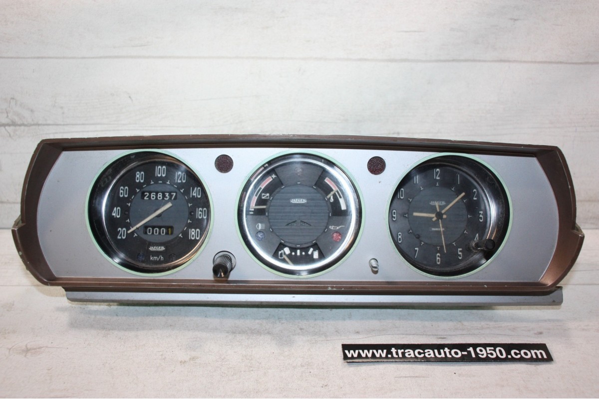 COMBINE BLOC COMPTEUR 12V JAEGER 210km/h...PEUGEOT 504