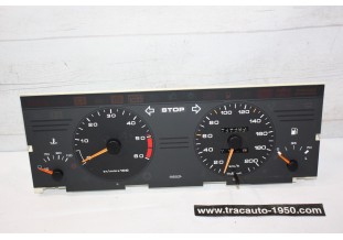 FACADE ET INSTRUMENTS DE BORD DE COMPTEUR JAEGER 12V 200km/h...PEUGEOT 405 phase 1 Diesel