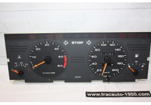 FACADE ET INSTRUMENTS DE BORD DE COMPTEUR JAEGER 12V 200km/h...PEUGEOT 405 phase 1 Diesel