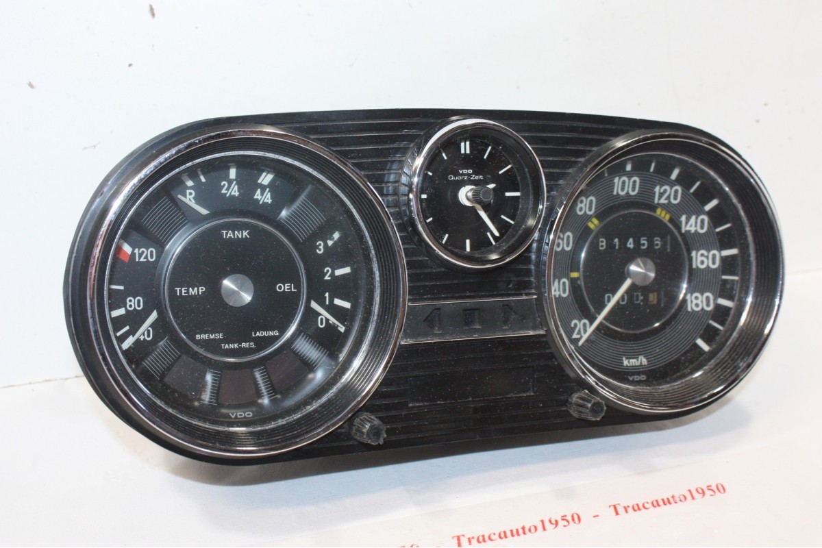 COMBINE BLOC COMPTEUR VDO 180 km/h...MERCEDES BENZ W114 W115 - Trac...