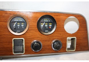 TABLEAU DE BORD COMBINE COMPTEUR 12V VEGLIA BORLETTI 200km/h...FIAT 124 SPORT COUPE SERIE 1