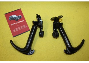 PAIRE DE POIGNEES DE CAPOT AVANT...AUTOS CAMIONS ANCIENS