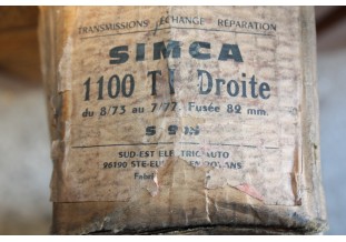 CARDAN DE TRANSMISSION COTE DROIT SIMCA S913 L/840mm...SIMCA TALBOT 1100Ti 1973/77