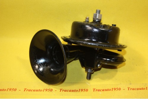 AVERTISSEUR 6V KLAXON JERICHO STANDARD Ø 125mm...AUTOS ANCIENNES COLLECTION