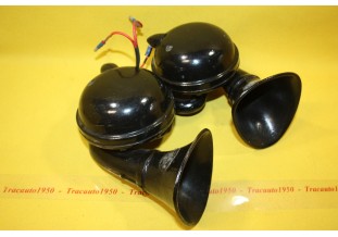 PAIRE DE KLAXONS 12V HELLA TT2 Ø 110mm...AUTOS ANCIENNES COLLECTION