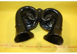 PAIRE DE KLAXONS 12V HELLA TT2 Ø 110mm...AUTOS ANCIENNES COLLECTION