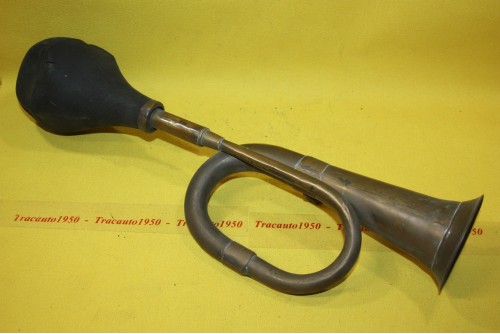 KLAXON A POIRE ANCIEN L/430mm...AUTOS ANCETRES VELOS