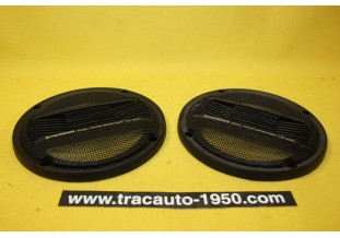PAIRE DE GRILLES DE HAUT PARLEUR PIONEER TS-1001 Ø 130mm...AUTOS VINTAGE COLLECTION